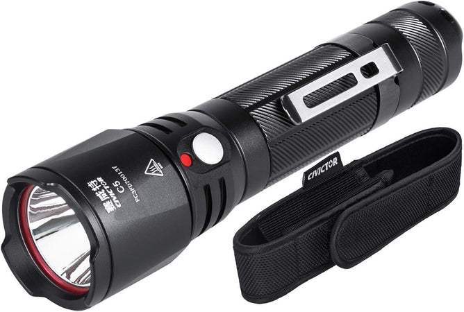 Porta Torcia Led Alta Potenza Batteria Led Torcia 18650 CR123A Subacquea IPX8