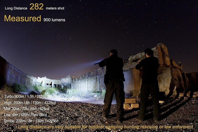 Porta Torcia Led Alta Potenza Batteria Led Torcia 18650 CR123A Subacquea IPX8