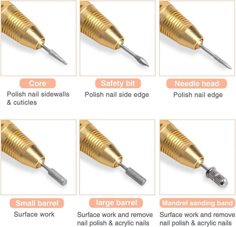 Fresa per unghie per unghie acriliche Kit macchina elettrica per lima per unghie