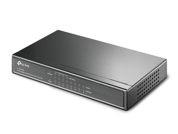 Switch PoE TP-Link Gigabit a 8 porte, 4 porte PoE+ fino a 30 W per ciascuna
