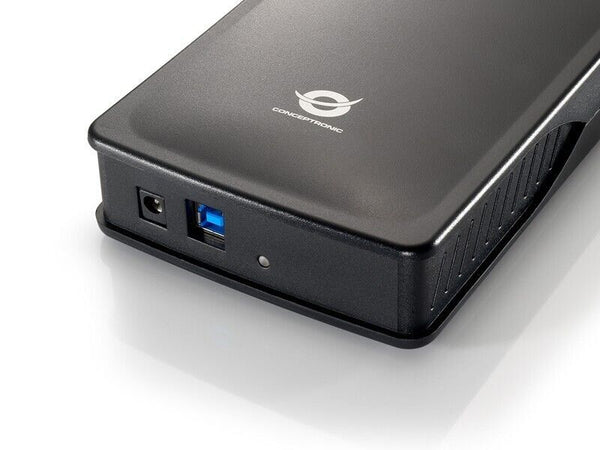 Conceptronic Contenitore di unità di archiviazione, Box esterno HDD Grafite