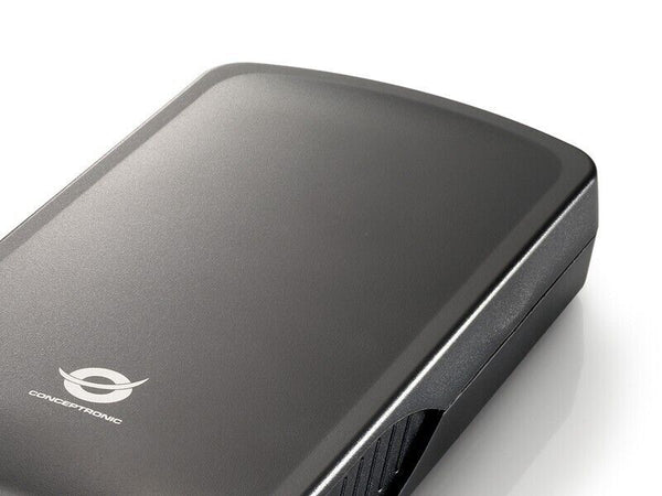 Conceptronic Contenitore di unità di archiviazione, Box esterno HDD Grafite