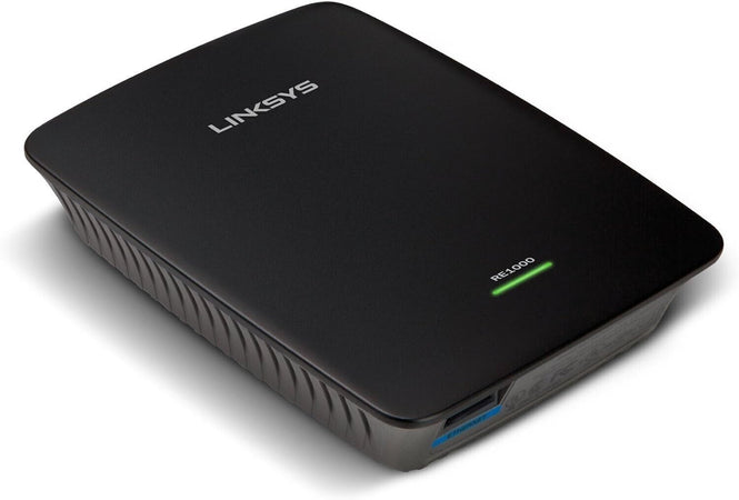 Linksys RE1000-EU Wireless-N Range Extender, Nero amplificatore di rete
