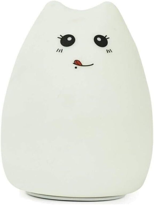 Touch Sensor LED Cat Lampada da Tavolo per Bambini Animale Luce Notturna