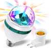 Luci Discoteca 360° Ruotabile con Connettore a Spina di Sicurezza,Palla da Disco