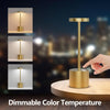 Lampada da tavolo LED senza fili Coinmit dorata, confezione da 2 lampade