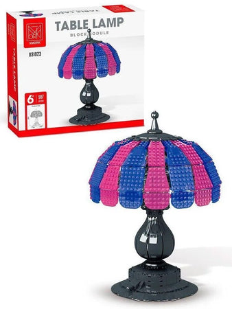 Lampada da tavolo comodino da assemblare - costruire con mattoncini