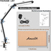 Lampada da scrivania a LED con morsetto, lampada da tavolo con braccio