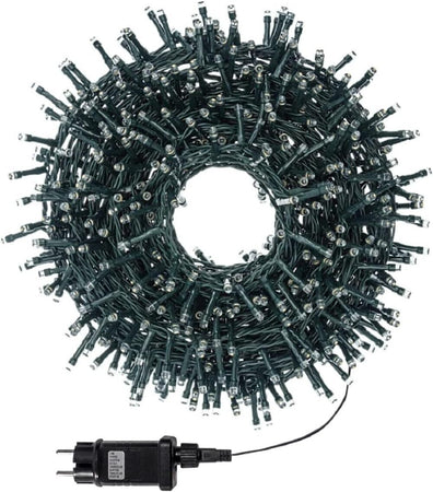 Catena luminosa da 240 LED Bianco caldo lunga 15m per interno/esterno
