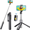 Bastone Selfie, 3 in 1 Bastone Selfie Bluetooth Treppiede Selfie Stick