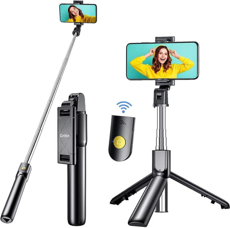 Bastone Selfie, 3 in 1 Bastone Selfie Bluetooth Treppiede Selfie Stick