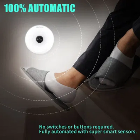 Luce notturna portatile, luci notturne a LED bianco caldo Sensore dal crepuscolo