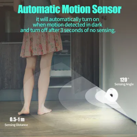 Luce notturna portatile, luci notturne a LED bianco caldo Sensore dal crepuscolo