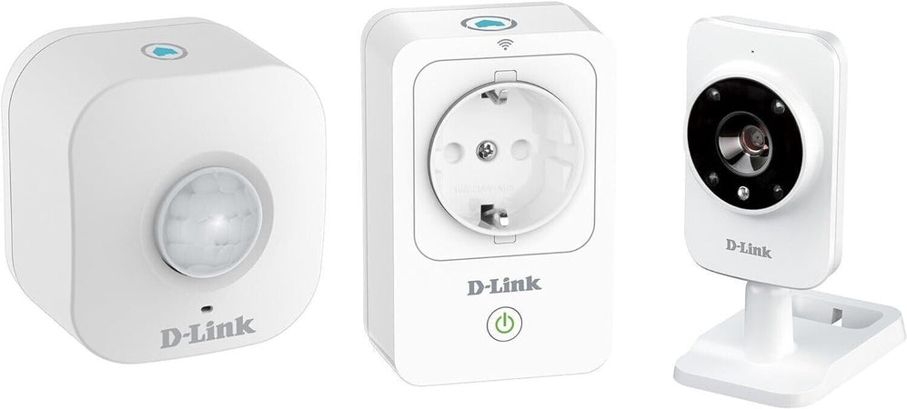 D-Link DCH-100KT Sistema di Sicurezza Domestico, Wi-Fi, HD, Bianco
