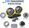 USB Mini Ventilatori 10 Volt Doppia Testa Ventola di Raffreddamento Ventilatore