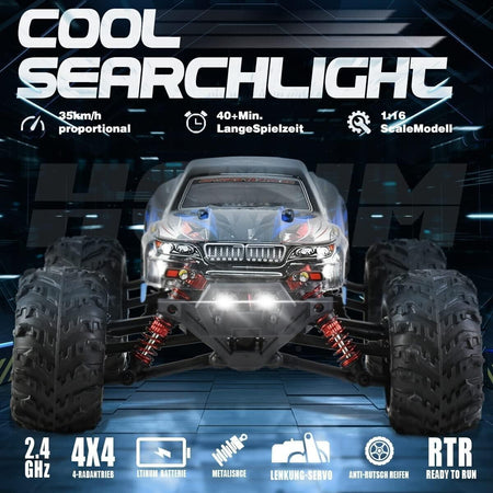 Auto Telecomandata in Scala 1:16, Monster Truck Radiocomandato 40+ km/h, Regalo