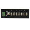 StarTech Hub USB 2.0 a 7 porte, Hub USB-A industriale in metallo con protezione