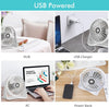Ventilatore USB, Mini USB Ventilatore Silenzioso, Regolabile 3 Velocità