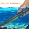 Metal Detector, Rilevamento IP68 Impermeabile Portatile a 360°con Luce LED