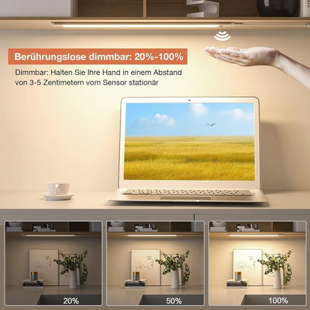 Lampada Sottopensile Cucina Led Con Sensore Senza Contatto, Ultrasottile