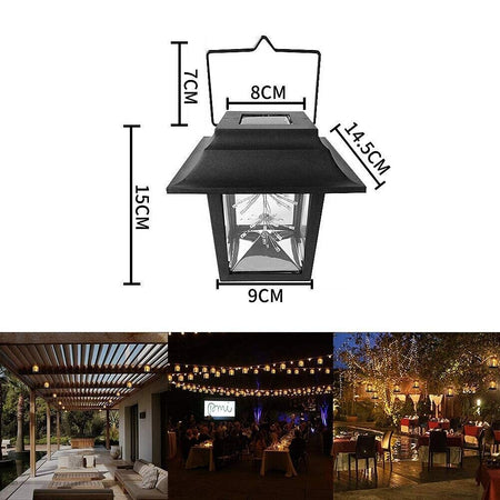 Lanterna solare 3W Bianco Caldo IP65 LED Lanterna Decorazione Esterna Luce