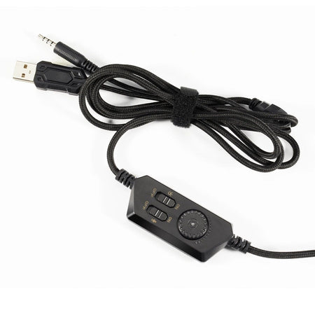 DeyHua RGB Cuffie da gioco per PC PS4 con microfono flessibile HD Cuffie da 3,5