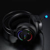 DeyHua RGB Cuffie da gioco per PC PS4 con microfono flessibile HD Cuffie da 3,5