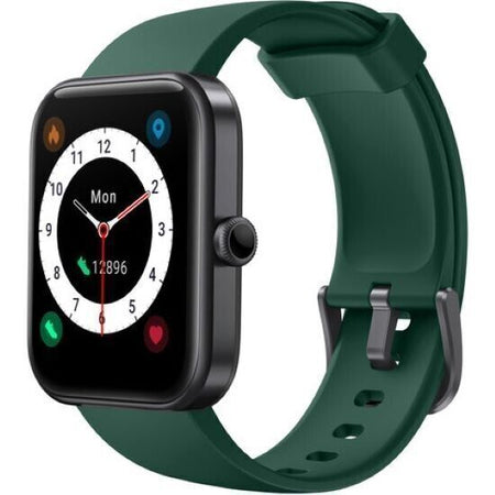 SMARTY 2.0 SW029 Smartwatch Alexa Verde Cassa in metallo cinturino silicone 5ATM iOS/Android