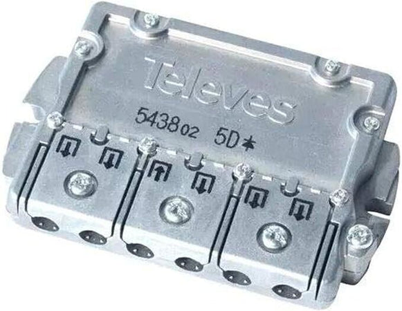 DERIVATORE EASYF 6VIE 2400MHZ 11/14DB CON PASSAGGIO BY PASS 3pz