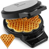 Piastra per Waffle a Forma di Cuore, Rivestimento Antiaderente 5 Waffle 1000w