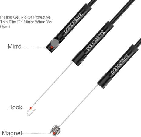 Endoscopio Android 2.0 Megapixel CMOS HD 2 in 1 Impermeabile Periscopio