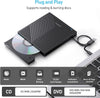 Unità CD/DVD esterna, masterizzatore CD ultra sottile USB 3.0 con 4 porte USB