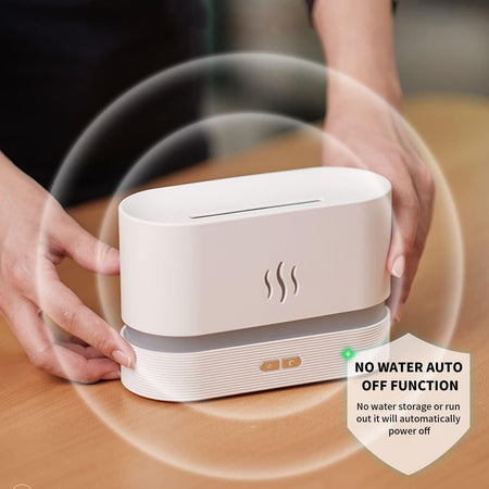 Diffusore di Oli Essenziali con Effetto Fiamma Umidificatore per Ambiente