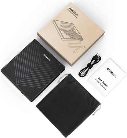 Unità CD/DVD esterna, masterizzatore CD ultra sottile USB 3.0 con 4 porte USB