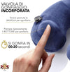 Cuscino collo viaggio gonfiabile, ergonomico soffice in VELLUTINO, cuscino