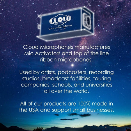 Microfoni Cloud Attivatore microfonico Cloudlifter CL-1 +25 dB per microfoni Cloud Microphones