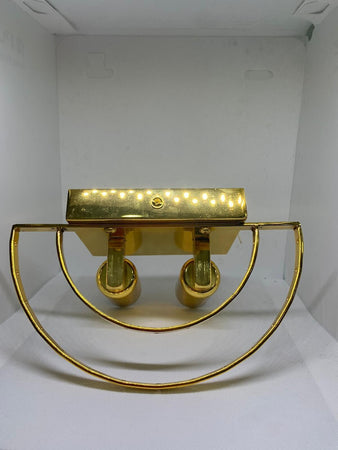 Lampada Applique da parete di alta qualità 18x28cm oro per interni 2 lampadine