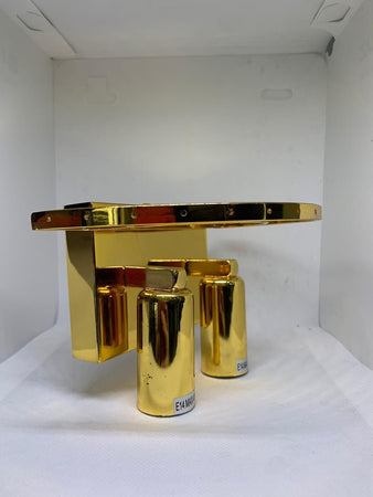 Lampada Applique da parete di alta qualità 18x28cm oro per interni 2 lampadine
