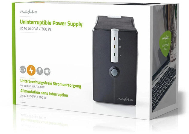 Nedis Alimentatore continuo Capacità 650VA/360W Voltaggio 220/230/240 V AC Range