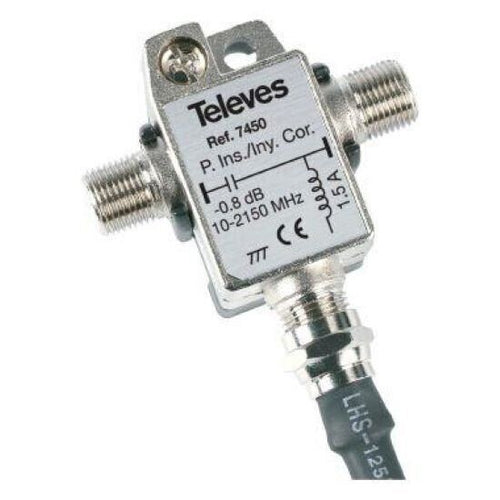 Televes 7450 Inniettore di corrente 24V-1A PER LNB O ANTENNA CAMPER
