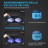 Ventole per PC Portatile, Base di Raffreddamento Ultra Magro per Laptop da 10-15