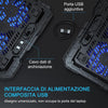 Ventole per PC Portatile, Base di Raffreddamento Ultra Magro per Laptop da 10-15