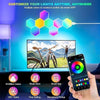 LED 8 Pezzi Esagonali Muro LED Luci, Smart RGB Gaming Wall, Luce Sincronizza