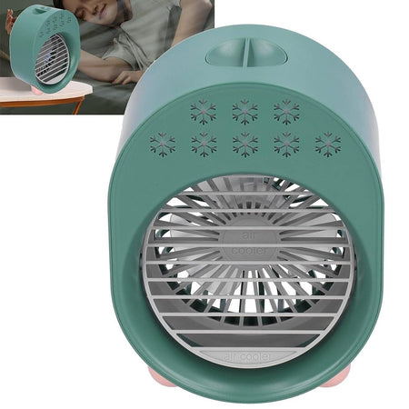Mini dispositivo di raffreddamento dell'aria personale con luce notturna sfumata