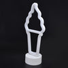 Insegna al Neon a LED a Forma di Gelato, Insegna al Neon Decorativa con Base