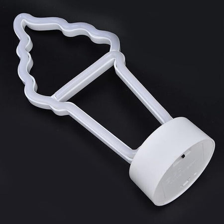 Insegna al Neon a LED a Forma di Gelato, Insegna al Neon Decorativa con Base