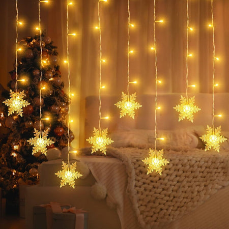 Luci del fiocco di neve di Natale, 1.8M 96er Led Luci a stringa LED