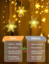Luci del fiocco di neve di Natale, 1.8M 96er Led Luci a stringa LED