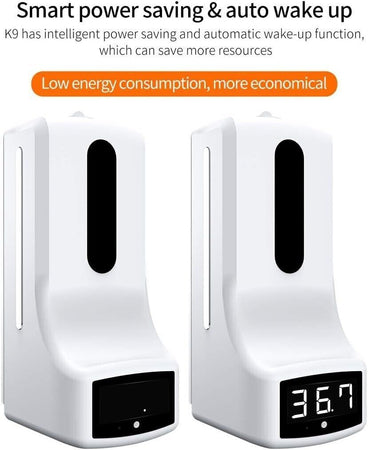 Dispenser automatico per sapone a mano con termometro a infrarossi