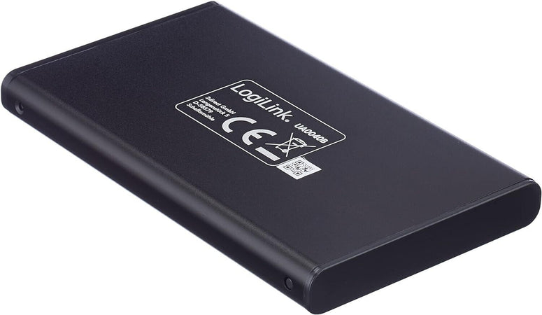 LogiLink UA0040B Case Esterno per HDD IDE, Interfacia ATA, USB 2.0, Nero